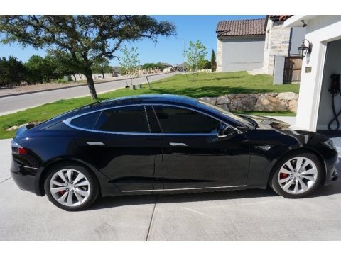 Solid Black 2016 Tesla Model S P90D
