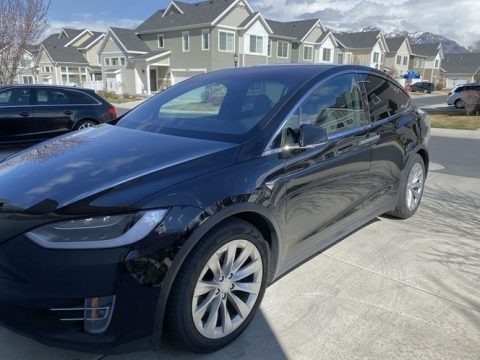 Solid Black 2018 Tesla Model X 75D