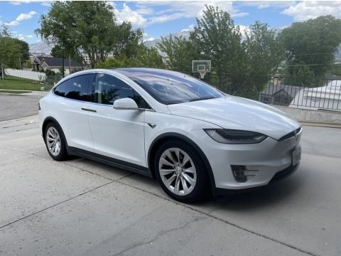 Solid White 2016 Tesla Model X 75D
