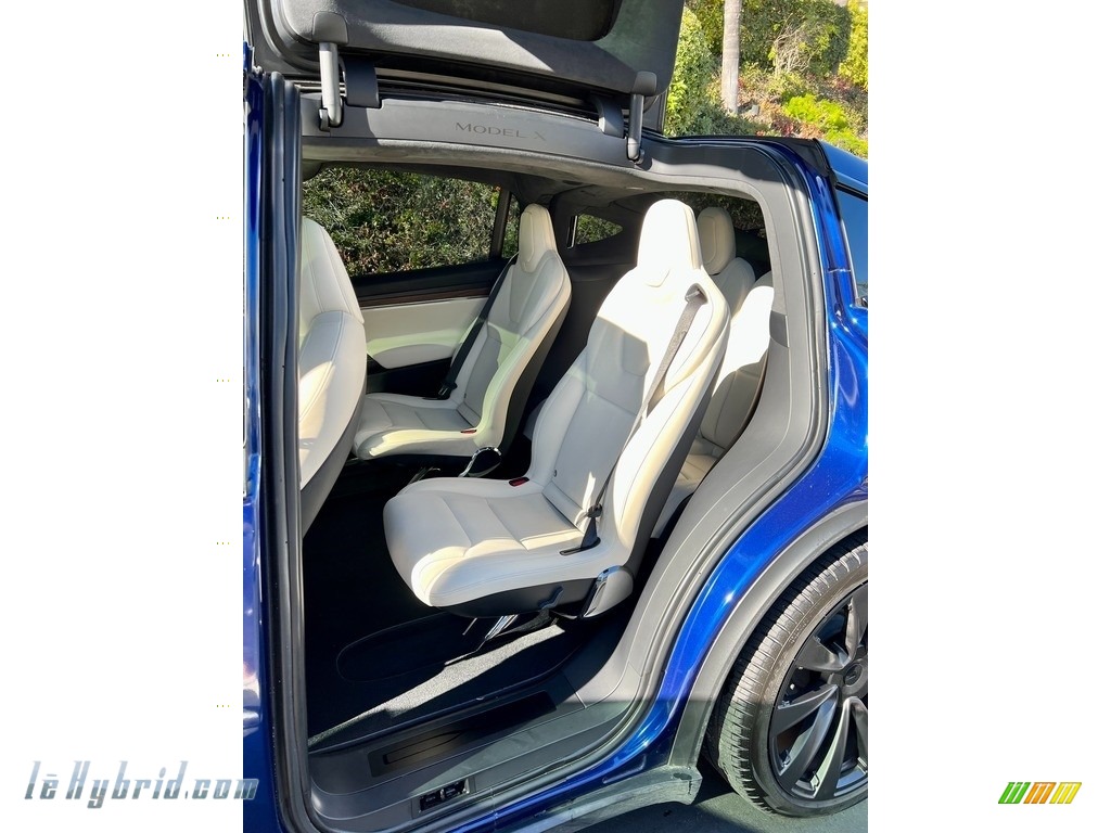 2022 Model X AWD - Deep Blue Metallic / White/Black photo #5