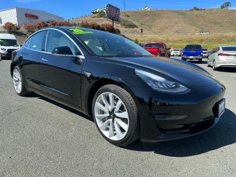 Solid Black 2020 Tesla Model 3 Standard Range Plus