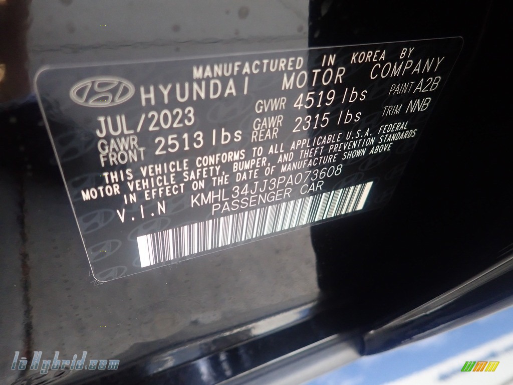 2023 Sonata SEL Hybrid - Onyx Black / Black photo #18