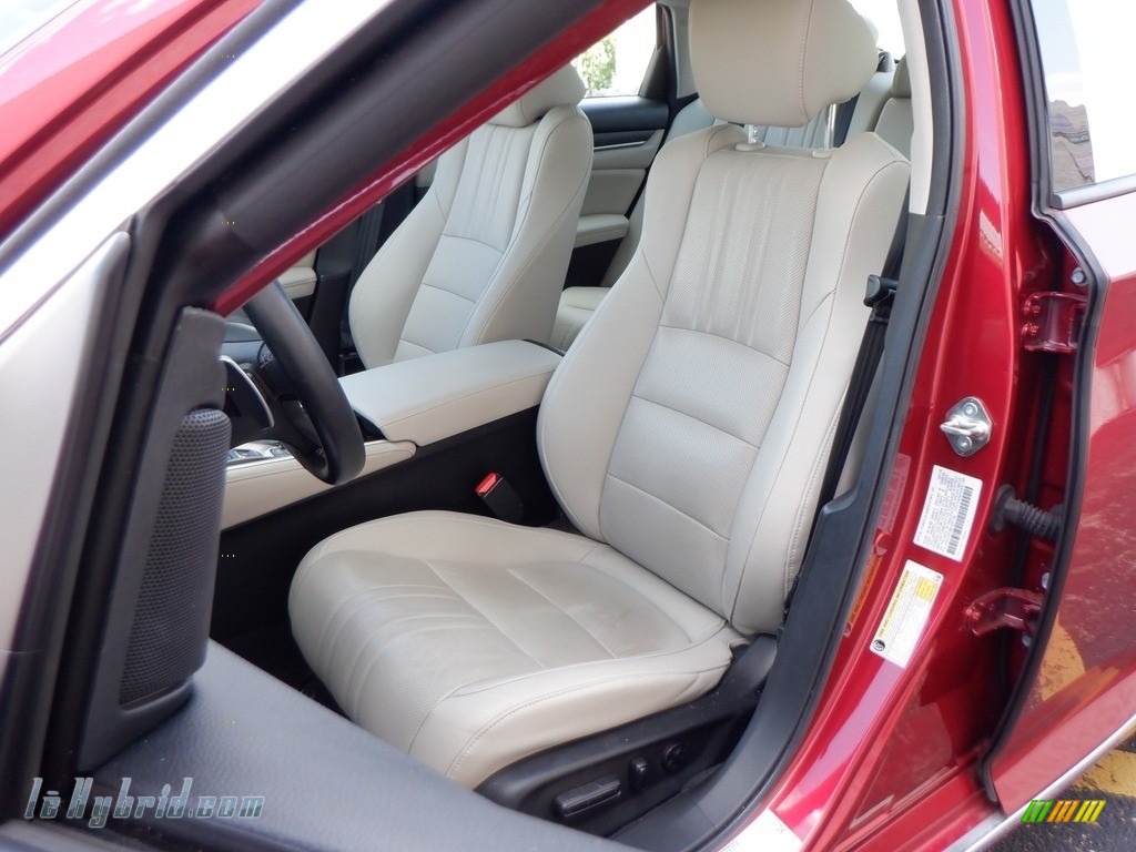 2019 Accord EX-L Hybrid Sedan - Radiant Red Metallic / Ivory photo #25