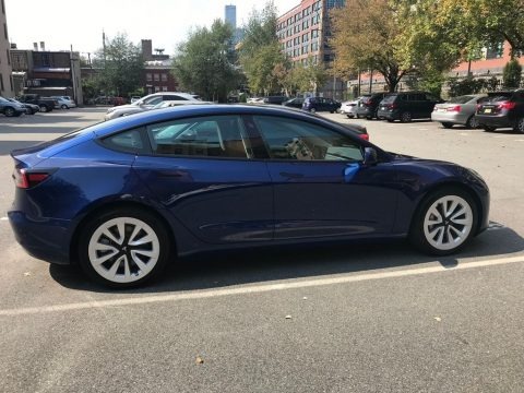 Deep Blue Metallic 2021 Tesla Model 3 Standard Range Plus