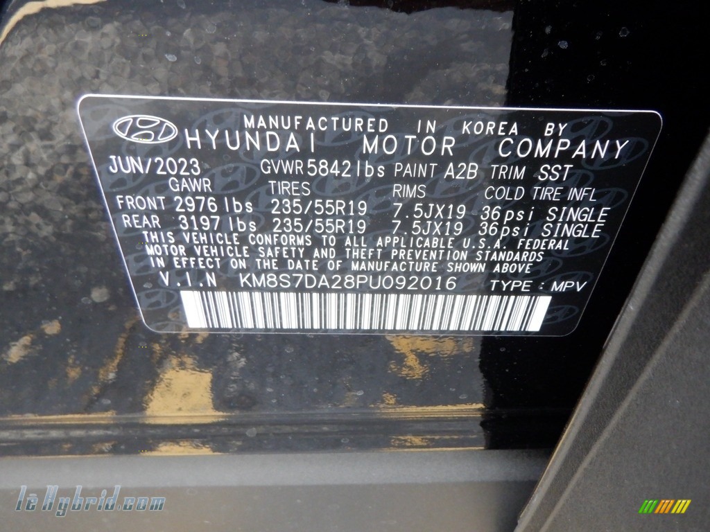 2023 Santa Fe Hybrid Limited AWD Plug-In Hybrid - Twilight Black / Beige/Black photo #31