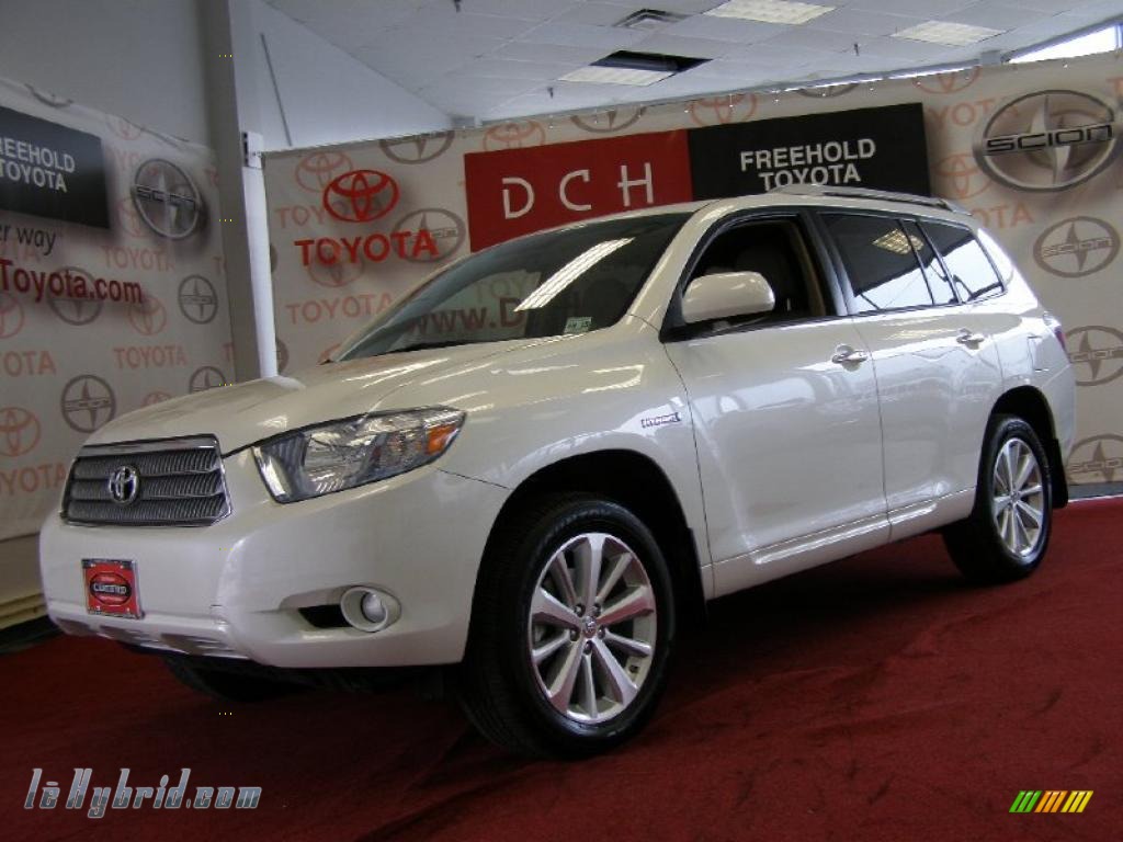 2010 Toyota Highlander Hybrid Limited 4wd In Blizzard White Pearl Blizzard White Pearl Sand Beige Toyota Highlander Hybrid Limited 4wd