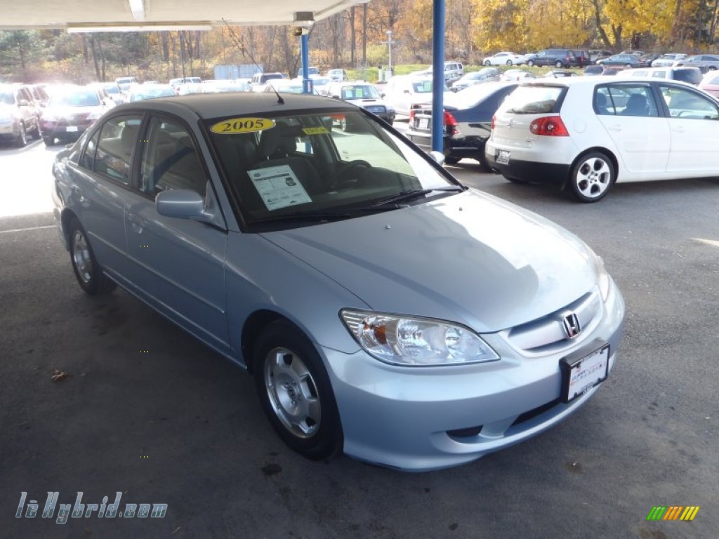 2005 Civic Hybrid Sedan - Eternal Blue Pearl / Gray photo #1 2005 Civic Hybrid Sedan - Eternal Blue Pearl / Gray photo #1