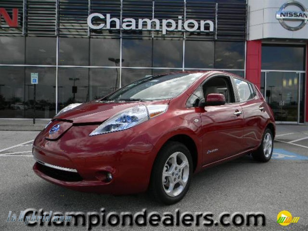 2011 LEAF SL - Cayenne Red / Light Gray photo #1 2011 LEAF SL - Cayenne Red / Light Gray photo #1