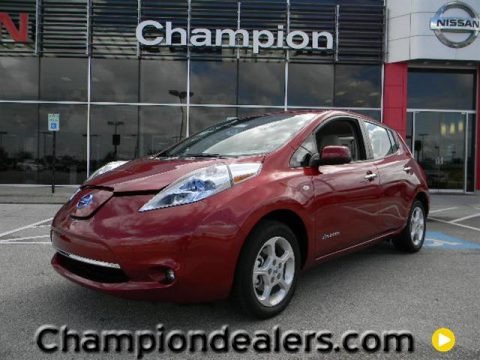 Cayenne Red 2011 Nissan LEAF SL