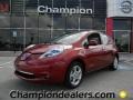 Nissan LEAF SL Cayenne Red photo #1