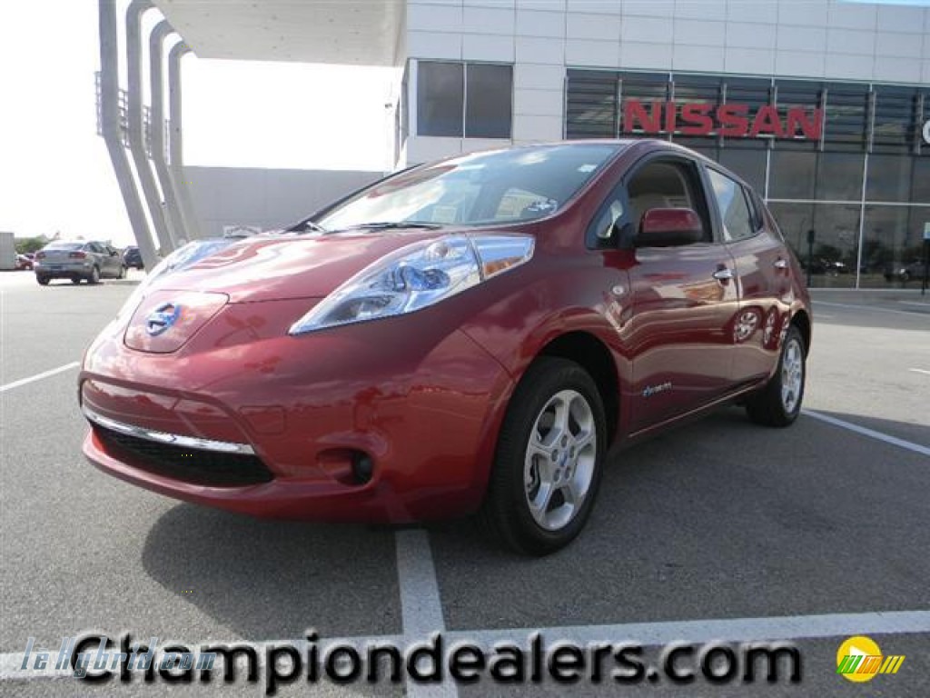 2011 LEAF SV - Cayenne Red / Light Gray photo #1 2011 LEAF SV - Cayenne Red / Light Gray photo #1