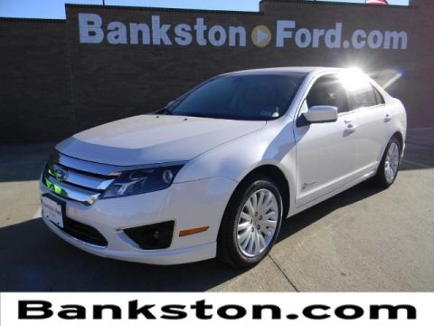 White Platinum Tri-Coat 2012 Ford Fusion Hybrid White Platinum Tri-Coat 2012 Ford Fusion Hybrid