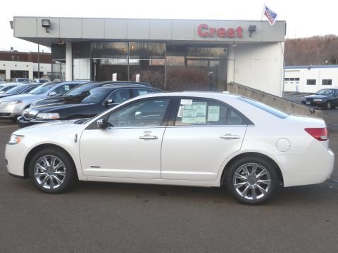 White Platinum Metallic Tri-Coat 2012 Lincoln MKZ Hybrid
