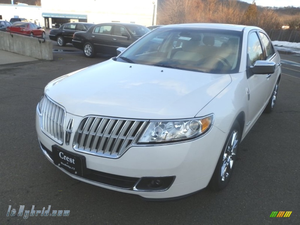 2012 MKZ Hybrid - White Platinum Metallic Tri-Coat / Cashmere photo #2 2012 MKZ Hybrid - White Platinum Metallic Tri-Coat / Cashmere photo #2