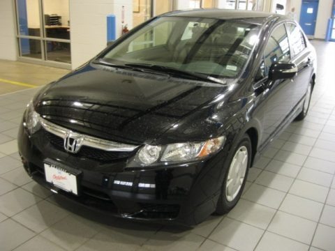 Crystal Black Pearl 2009 Honda Civic Hybrid Sedan Crystal Black Pearl 2009 Honda Civic Hybrid Sedan