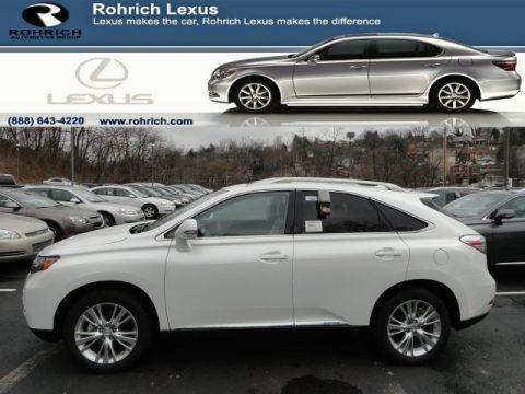 Starfire White Pearl 2012 Lexus RX 450h AWD Hybrid