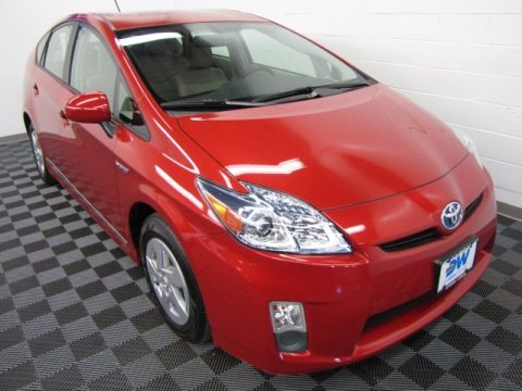 Barcelona Red Metallic 2010 Toyota Prius Hybrid II