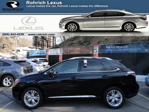 Obsidian Black 2012 Lexus RX 450h AWD Hybrid