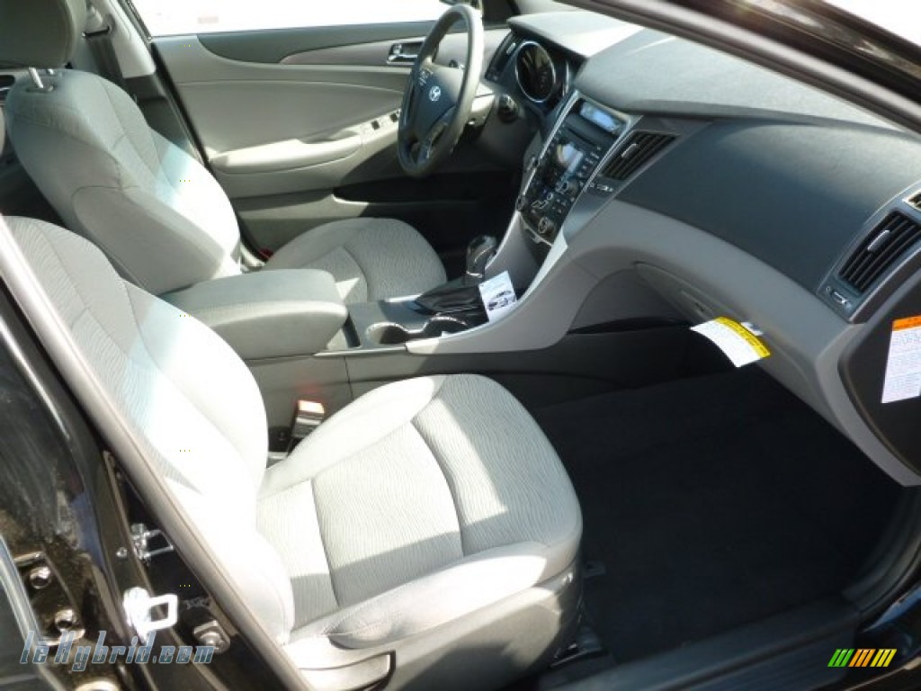 2012 Sonata Hybrid - Black Onyx Pearl / Gray photo #10 2012 Sonata Hybrid - Black Onyx Pearl / Gray photo #10