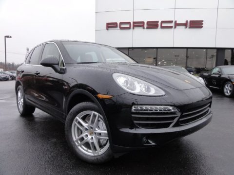 Black 2012 Porsche Cayenne S Hybrid