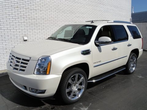 White Diamond Tricoat 2012 Cadillac Escalade Hybrid 4WD