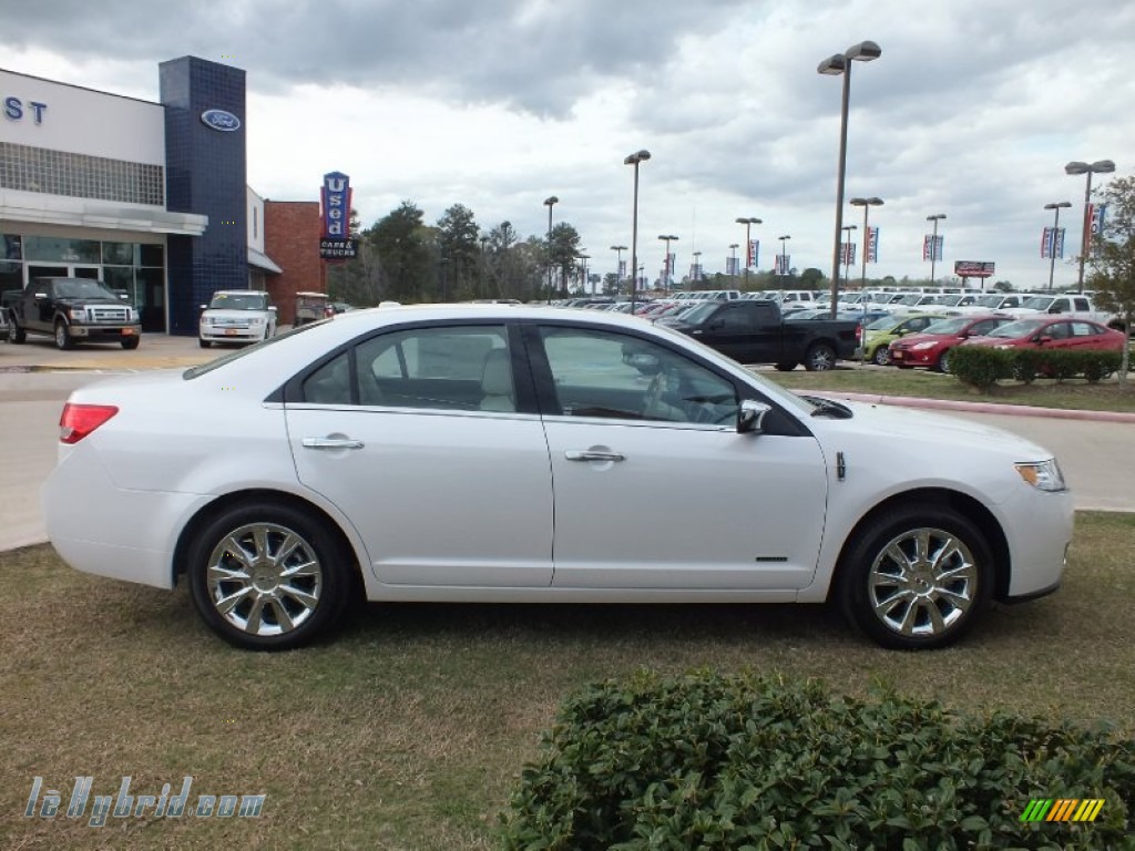 2012 MKZ Hybrid - White Platinum Metallic Tri-Coat / Light Camel photo #2 2012 MKZ Hybrid - White Platinum Metallic Tri-Coat / Light Camel photo #2