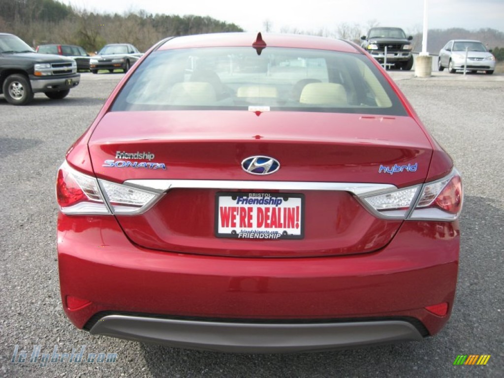 2011 Sonata Hybrid - Venetian Red / Camel photo #7 2011 Sonata Hybrid - Venetian Red / Camel photo #7