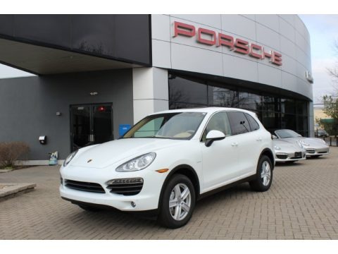 White 2012 Porsche Cayenne S Hybrid