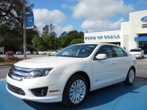 White Platinum Tri-Coat 2012 Ford Fusion Hybrid White Platinum Tri-Coat 2012 Ford Fusion Hybrid
