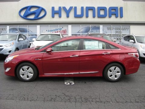 Venetian Red 2011 Hyundai Sonata Hybrid Venetian Red 2011 Hyundai Sonata Hybrid