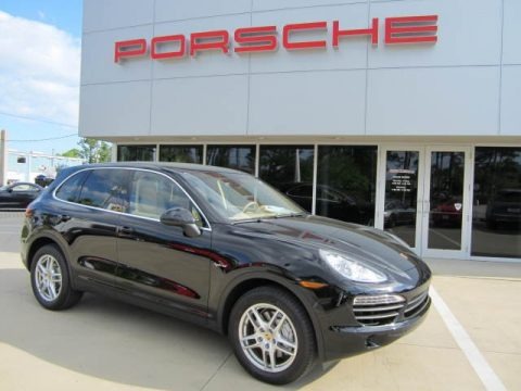 Black 2012 Porsche Cayenne S Hybrid