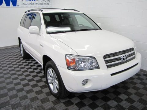 Super White 2006 Toyota Highlander Hybrid Limited 4WD Super White 2006 Toyota Highlander Hybrid Limited 4WD