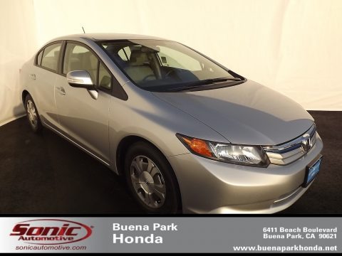 Alabaster Silver Metallic 2012 Honda Civic Hybrid Sedan
