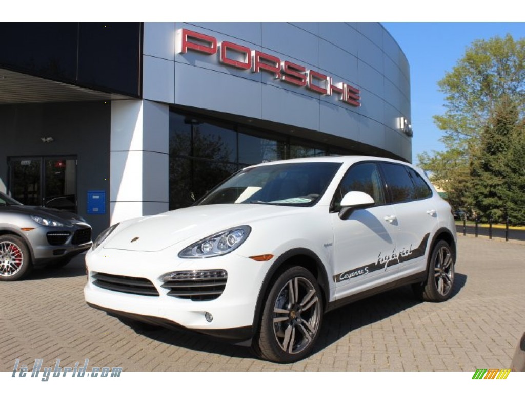 2012 Cayenne S Hybrid - White / Umber Brown/Light Tartufo photo #1 2012 Cayenne S Hybrid - White / Umber Brown/Light Tartufo photo #1
