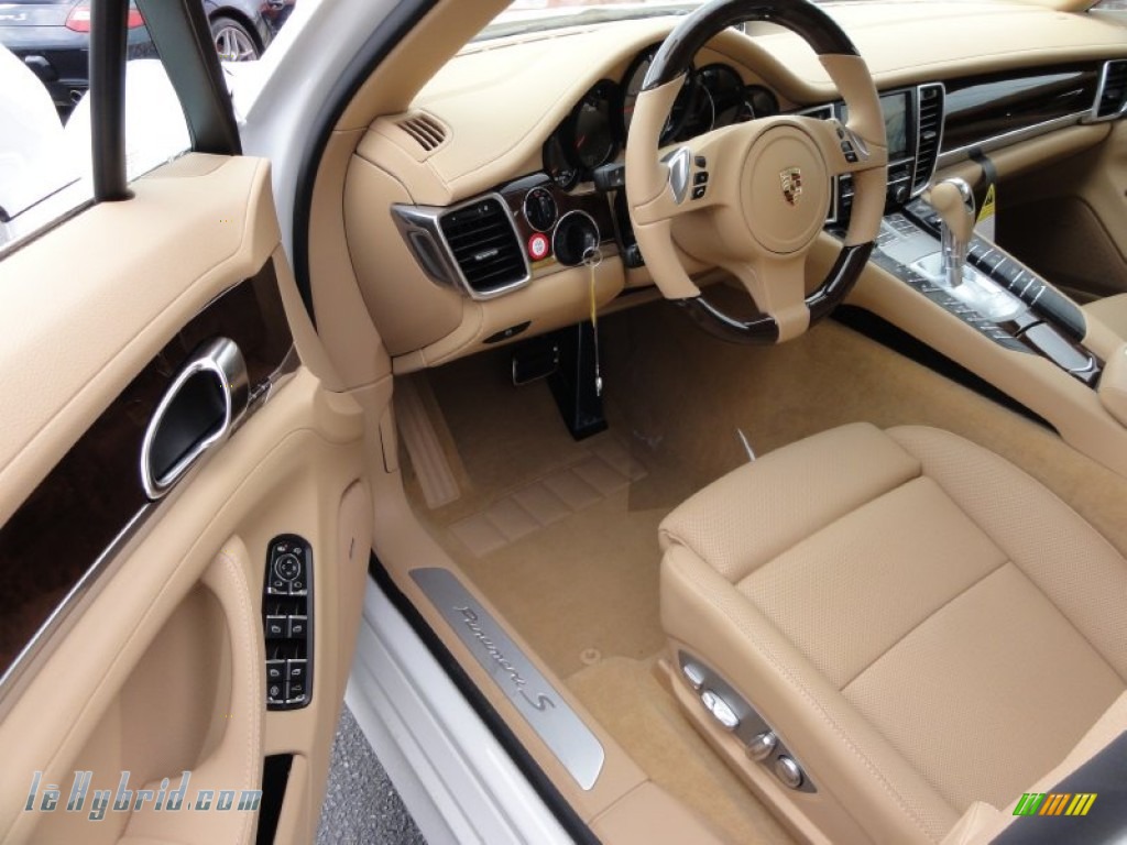 2012 Panamera S Hybrid - Carrara White / Luxor Beige photo #13 2012 Panamera S Hybrid - Carrara White / Luxor Beige photo #13