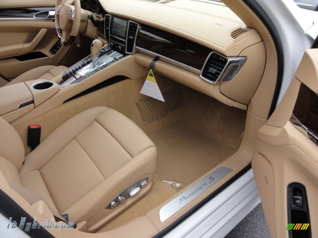 2012 Panamera S Hybrid - Carrara White / Luxor Beige photo #18 2012 Panamera S Hybrid - Carrara White / Luxor Beige photo #18
