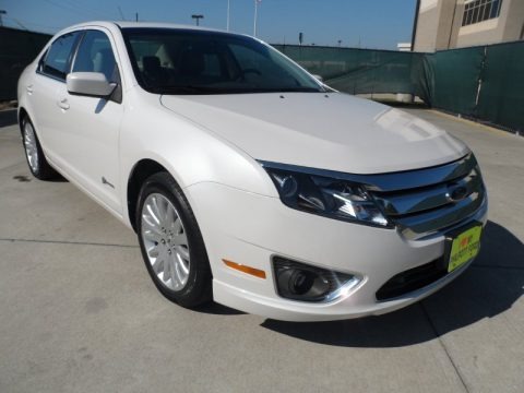 White Platinum Tri-coat Metallic 2010 Ford Fusion Hybrid White Platinum Tri-coat Metallic 2010 Ford Fusion Hybrid
