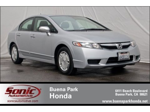 Alabaster Silver Metallic 2009 Honda Civic Hybrid Sedan