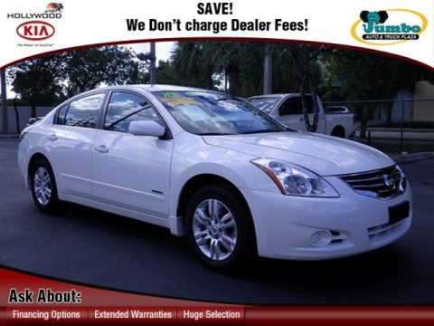 Winter Frost White 2011 Nissan Altima Hybrid Winter Frost White 2011 Nissan Altima Hybrid