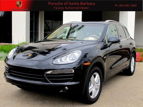 Black 2012 Porsche Cayenne S Hybrid