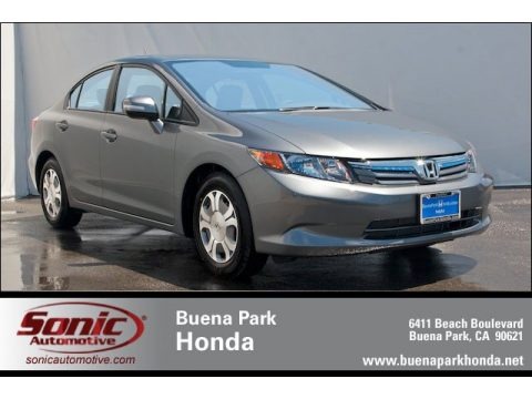 Polished Metal Metallic 2012 Honda Civic Hybrid-L Sedan