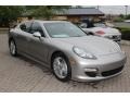 Porsche Panamera S Hybrid Platinum Silver Metallic photo #3