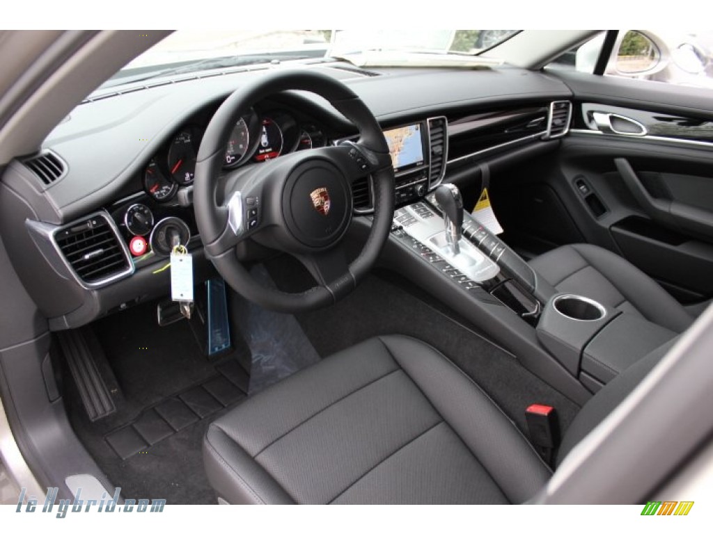 2012 Panamera S Hybrid - Platinum Silver Metallic / Black photo #12 2012 Panamera S Hybrid - Platinum Silver Metallic / Black photo #12