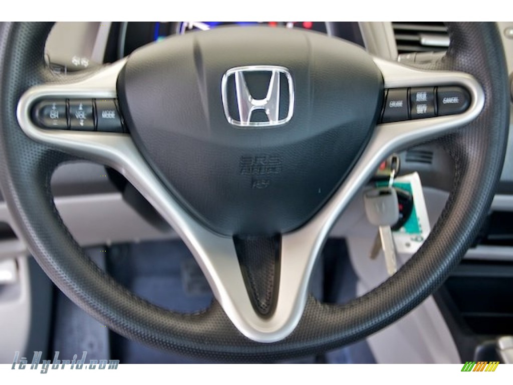 2010 Civic Hybrid Sedan - Spectrum White Pearl / Blue photo #11 2010 Civic Hybrid Sedan - Spectrum White Pearl / Blue photo #11