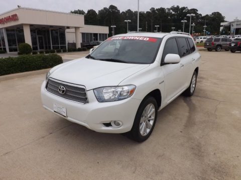 Blizzard White Pearl 2009 Toyota Highlander Hybrid Limited 4WD Blizzard White Pearl 2009 Toyota Highlander Hybrid Limited 4WD