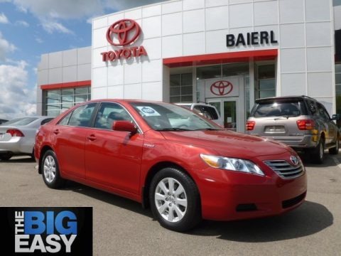 Barcelona Red Metallic 2009 Toyota Camry Hybrid