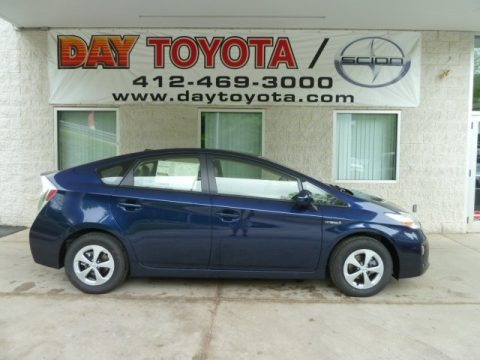 Nautical Blue Metallic 2012 Toyota Prius 3rd Gen Three Hybrid Nautical Blue Metallic 2012 Toyota Prius 3rd Gen Three Hybrid