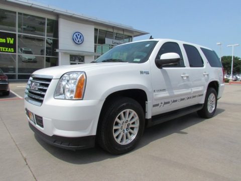 Summit White 2008 GMC Yukon Hybrid Summit White 2008 GMC Yukon Hybrid