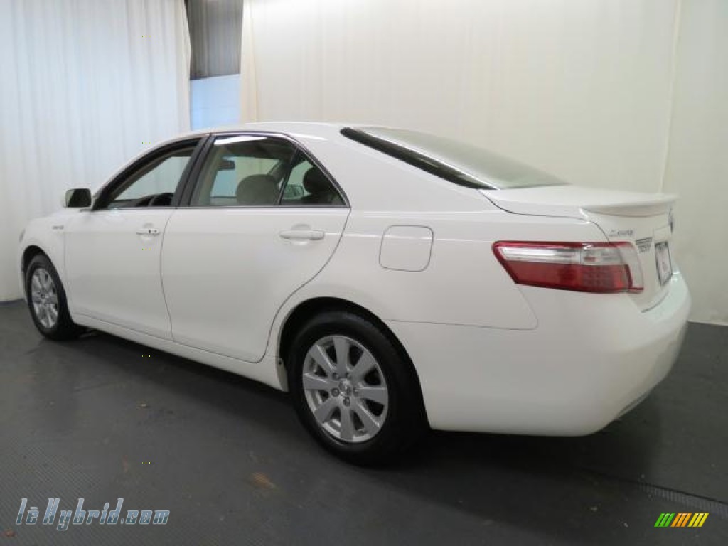 2007 Camry Hybrid - Super White / Bisque photo #29 2007 Camry Hybrid - Super White / Bisque photo #29