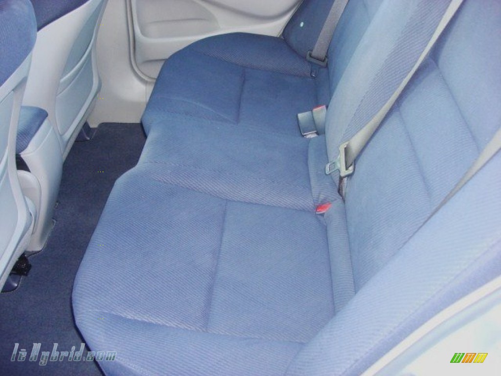 2009 Civic Hybrid Sedan - Alabaster Silver Metallic / Blue photo #9